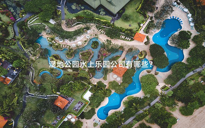 濕地公園水上樂園公司有哪些？